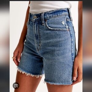 Abercrombie & Fitch Blue Denim Shorts- curve love